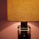 Glass Table Lamp by Helena Tynell for Limburg, 1960s