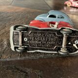 Lot 3 voiturettes dinky toys, peugeot, maserati, volkswagen
