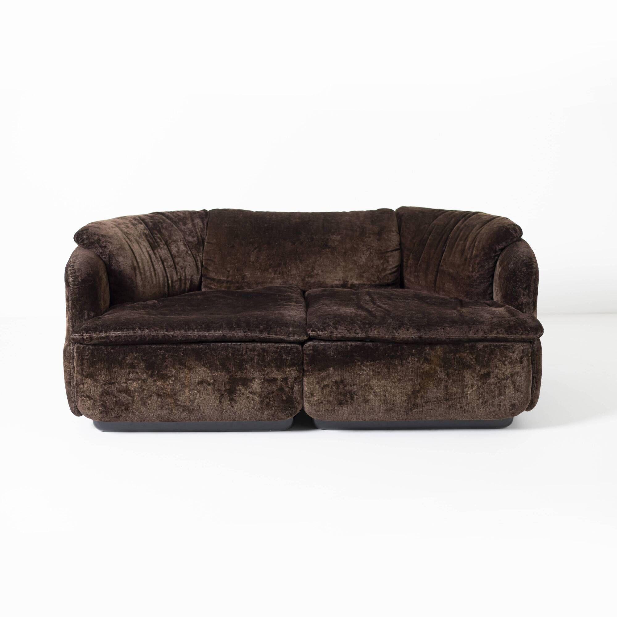 "Confidental" 2-seater sofa by Alberto Roselli for Saporiti, Italy 1970
