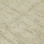 Tapis tribal unique noué à la main en laine beige 259 cm x 297 cm