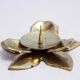 Brass flower candle holder