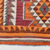 Vintage Burgundy Persian Kilim Runner Rug,, 98x235Cm