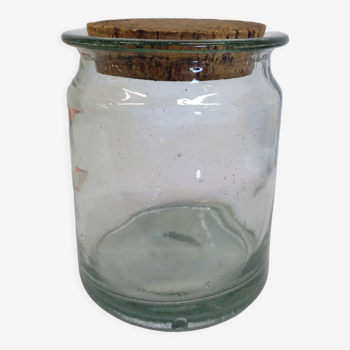 Pot in blown glass