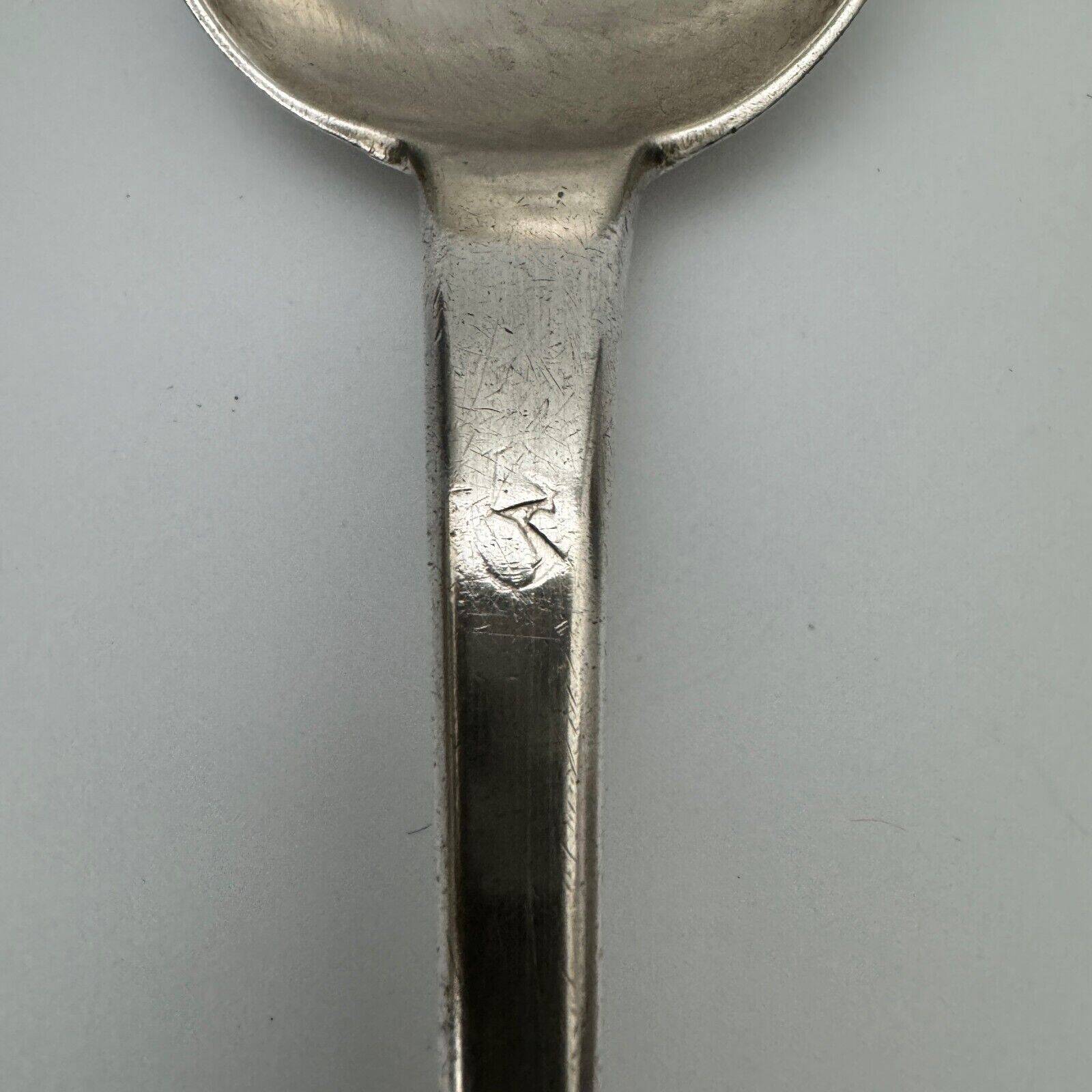 19th century stew spoon, Vieillard hallmark