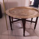 Moroccan coffee table brass