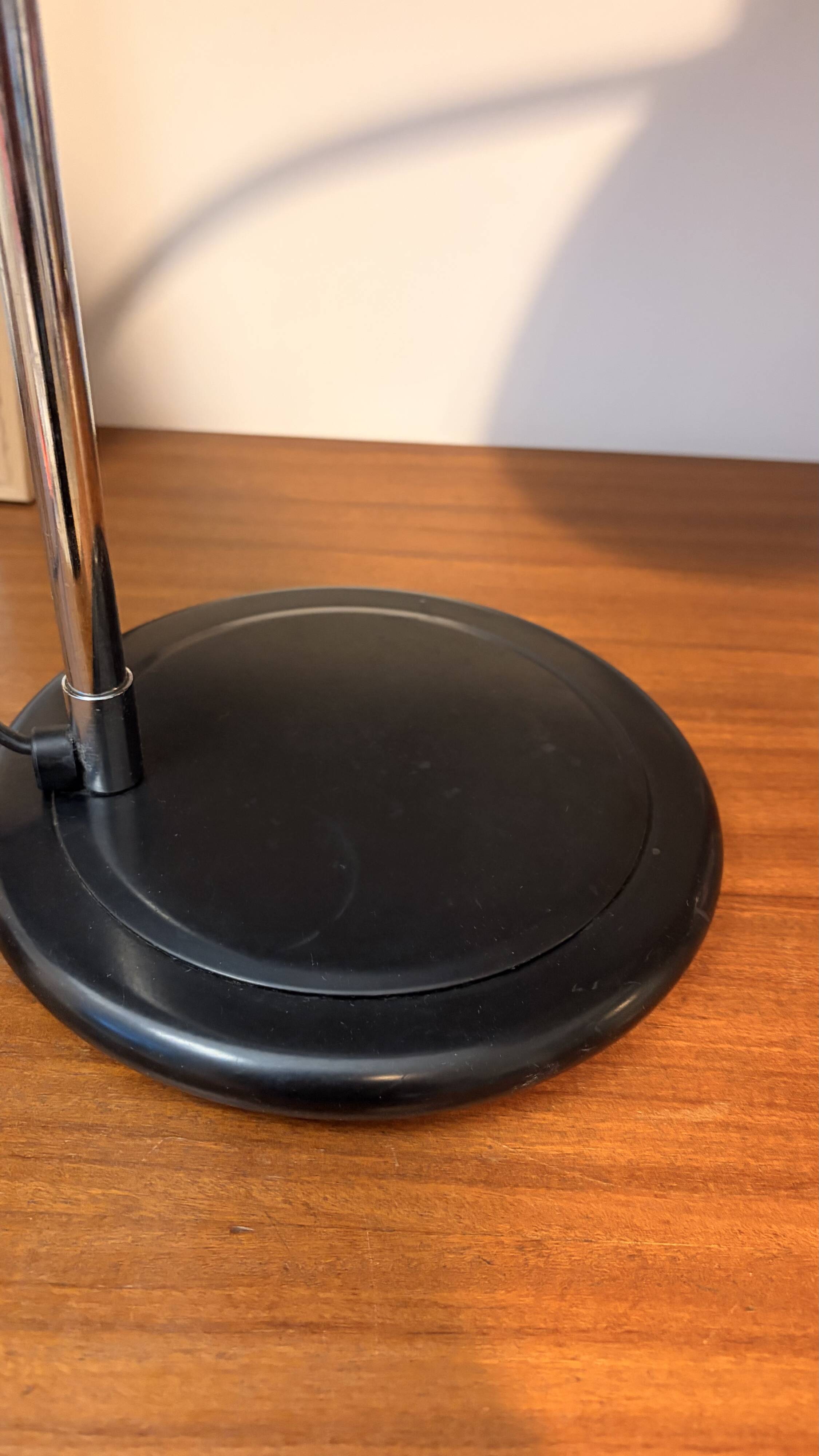Lampe industrielle noir bureau space age made in France 70s 80s vintage