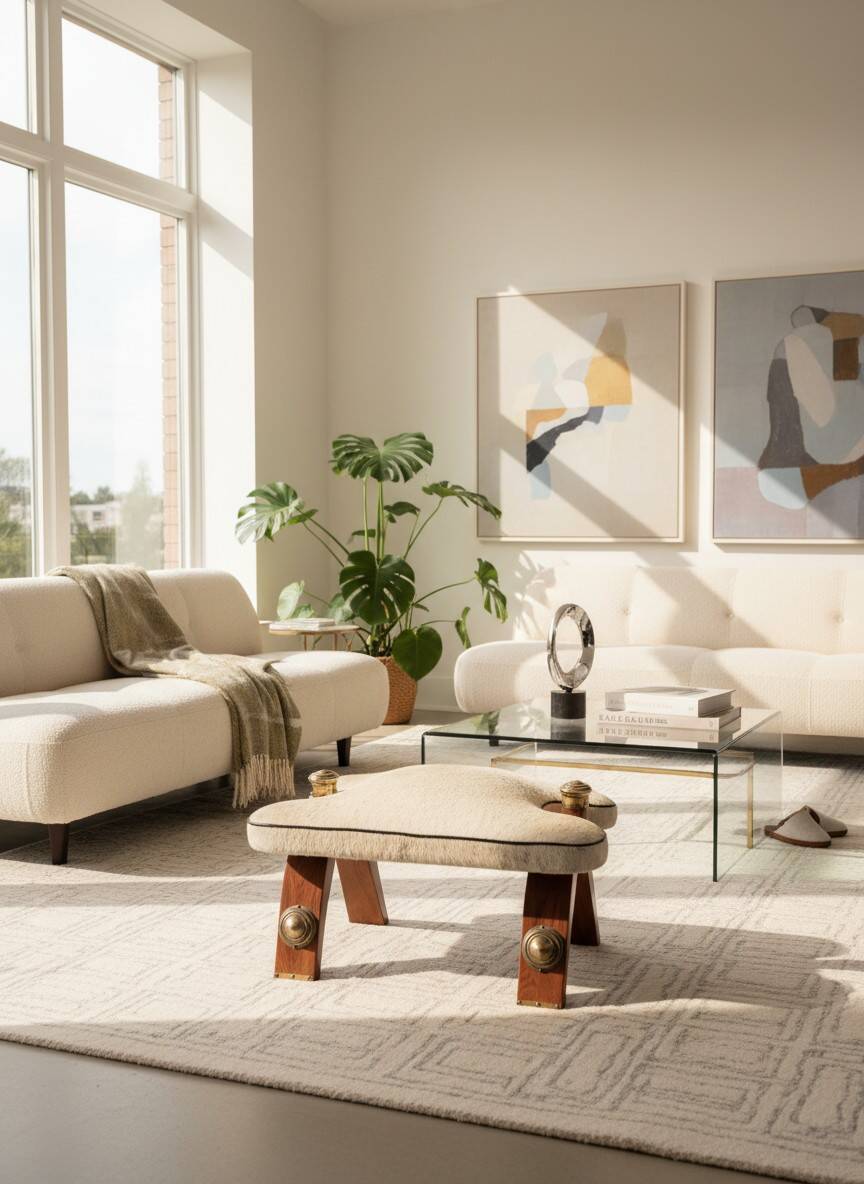 Camel saddle stool