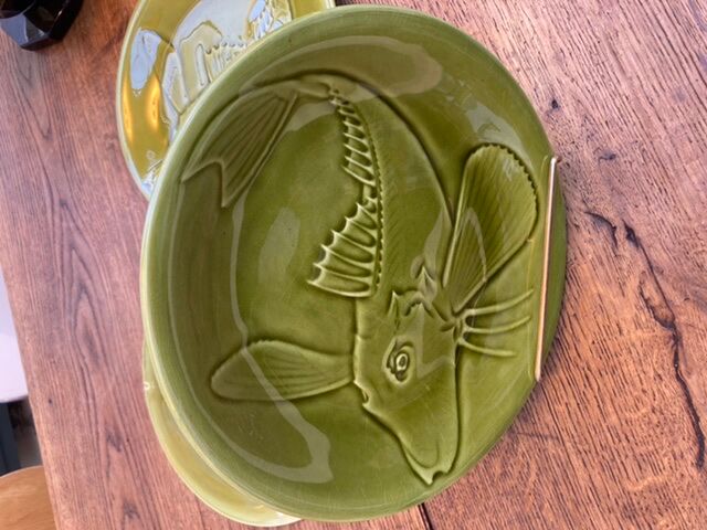 Series of 5 plates Fish Proceram