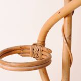 3-tier plant stand, natural rattan wicker, handmade