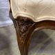 Paire de fauteuils style Louis XV beige