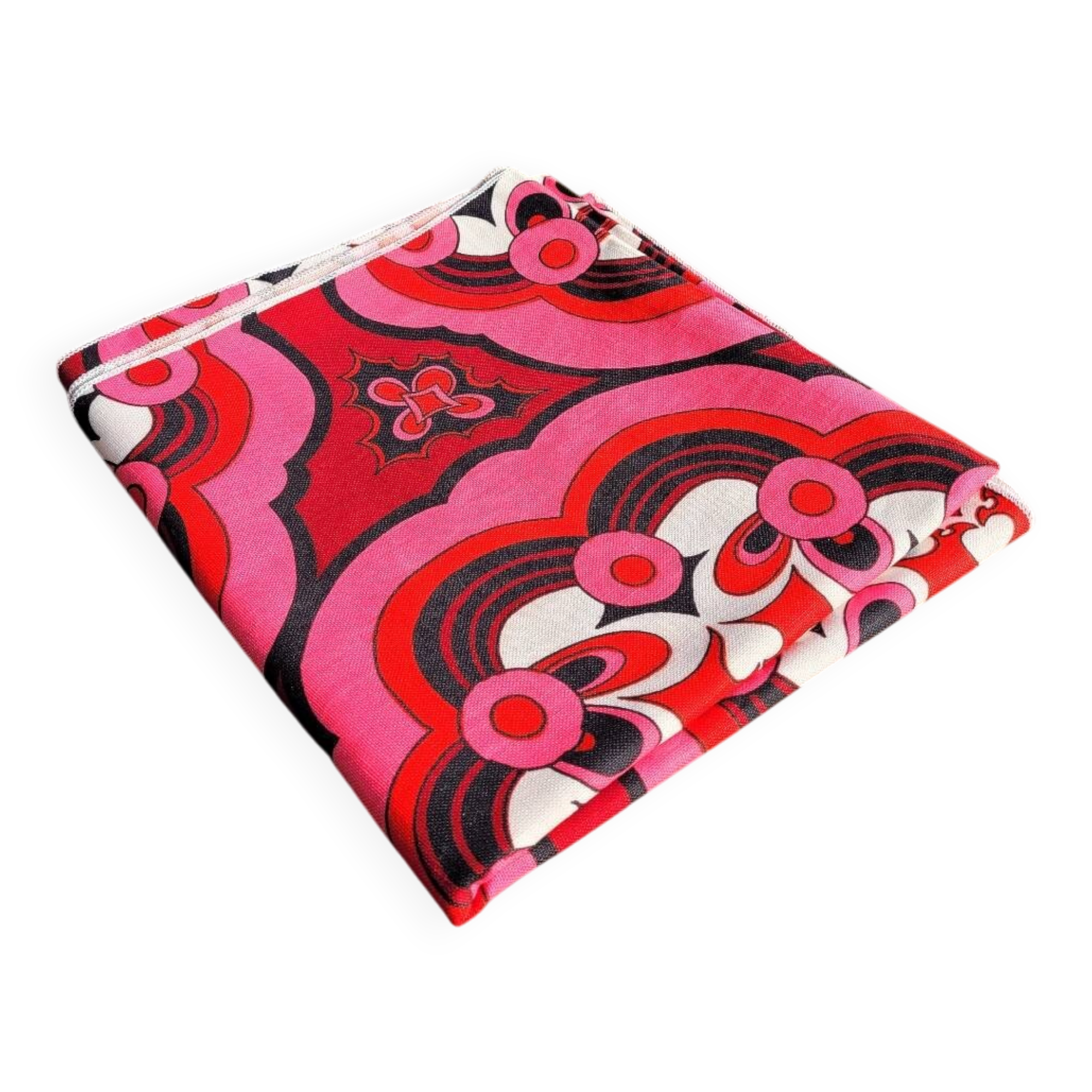 Nappe 137x130cm en tissu imprimé vintage