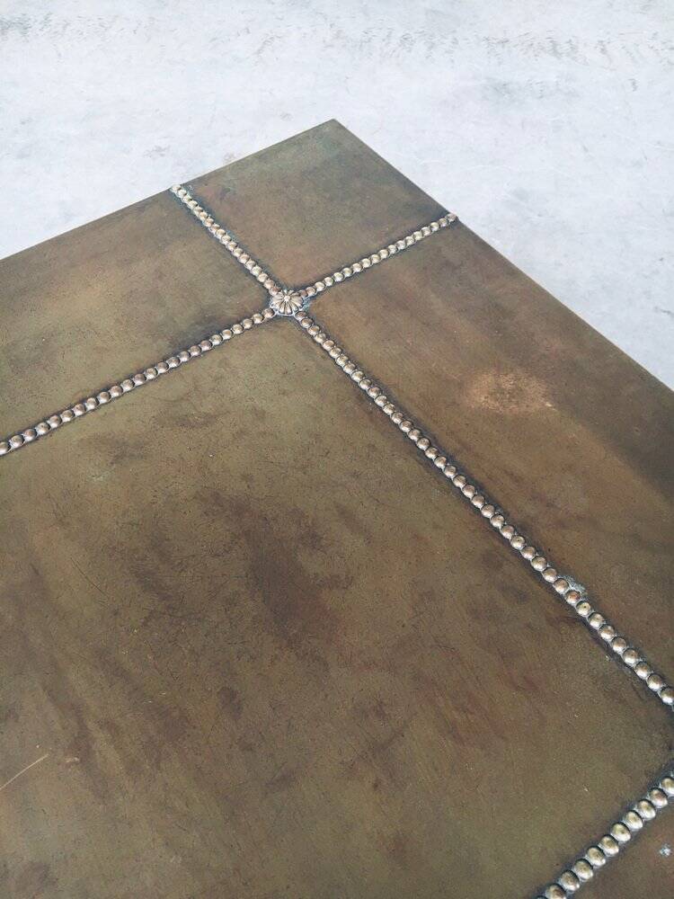 Brass coffee table, France, 1960s