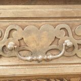 Provencal furniture in finely carved light walnut with wrought ironwork