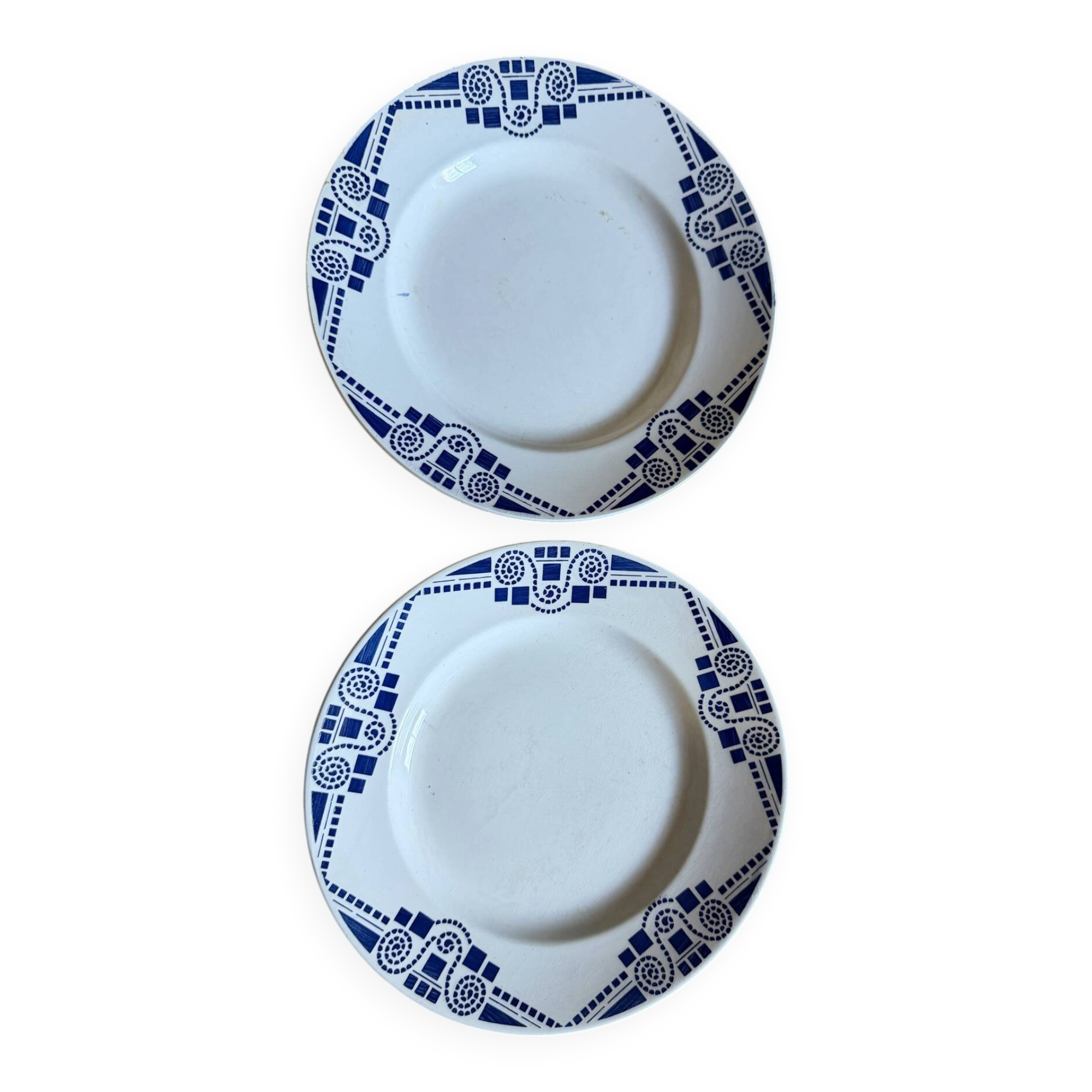 Art Deco flat plates Moulin Des Loups