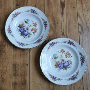 Assiettes creuses vintage dépareillées