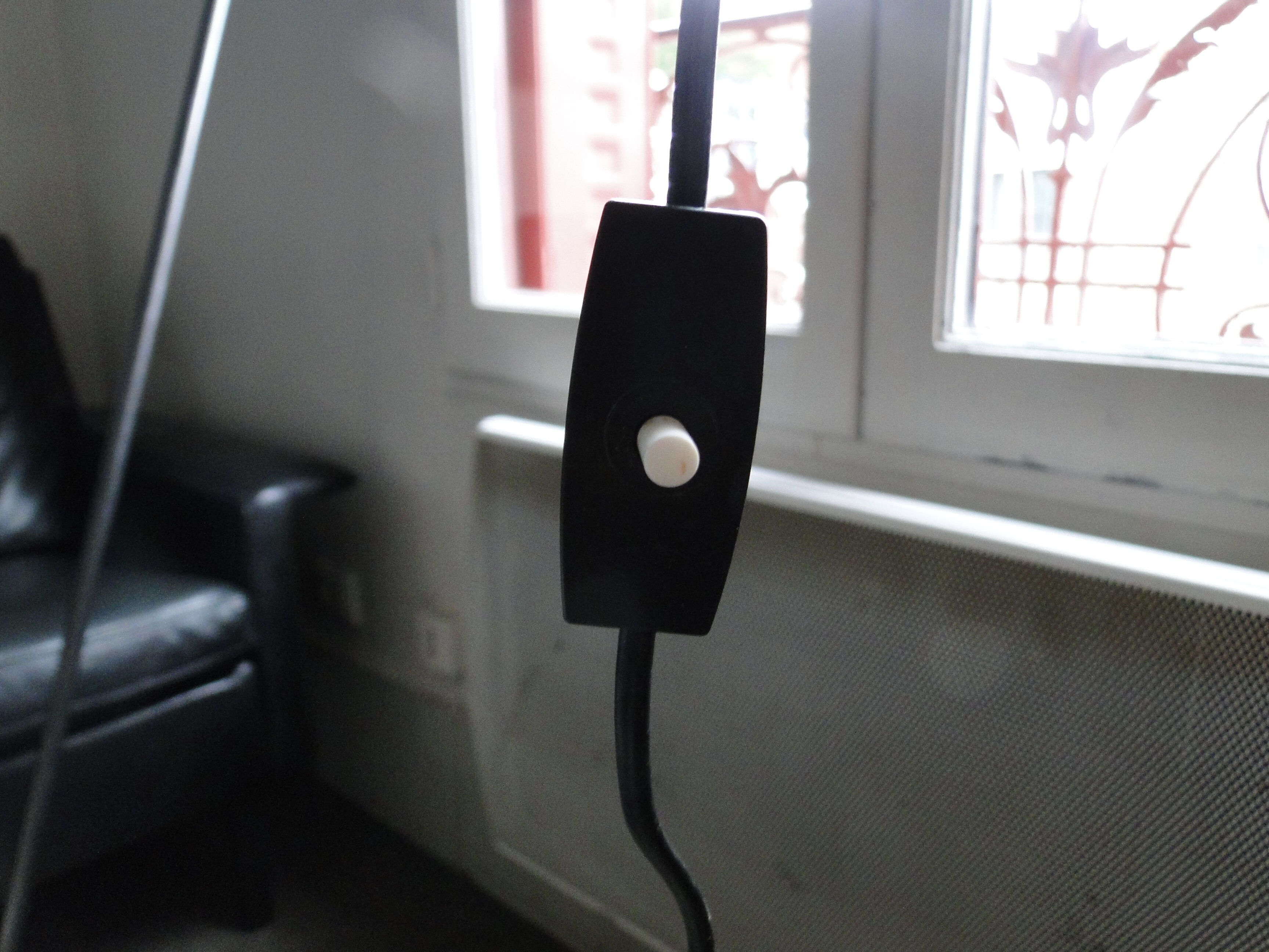 Lamppost space age brown with 2 spots