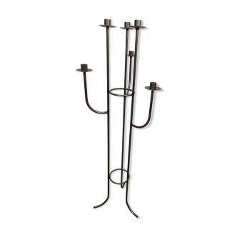 Standing chandelier, 6 branches in iron
