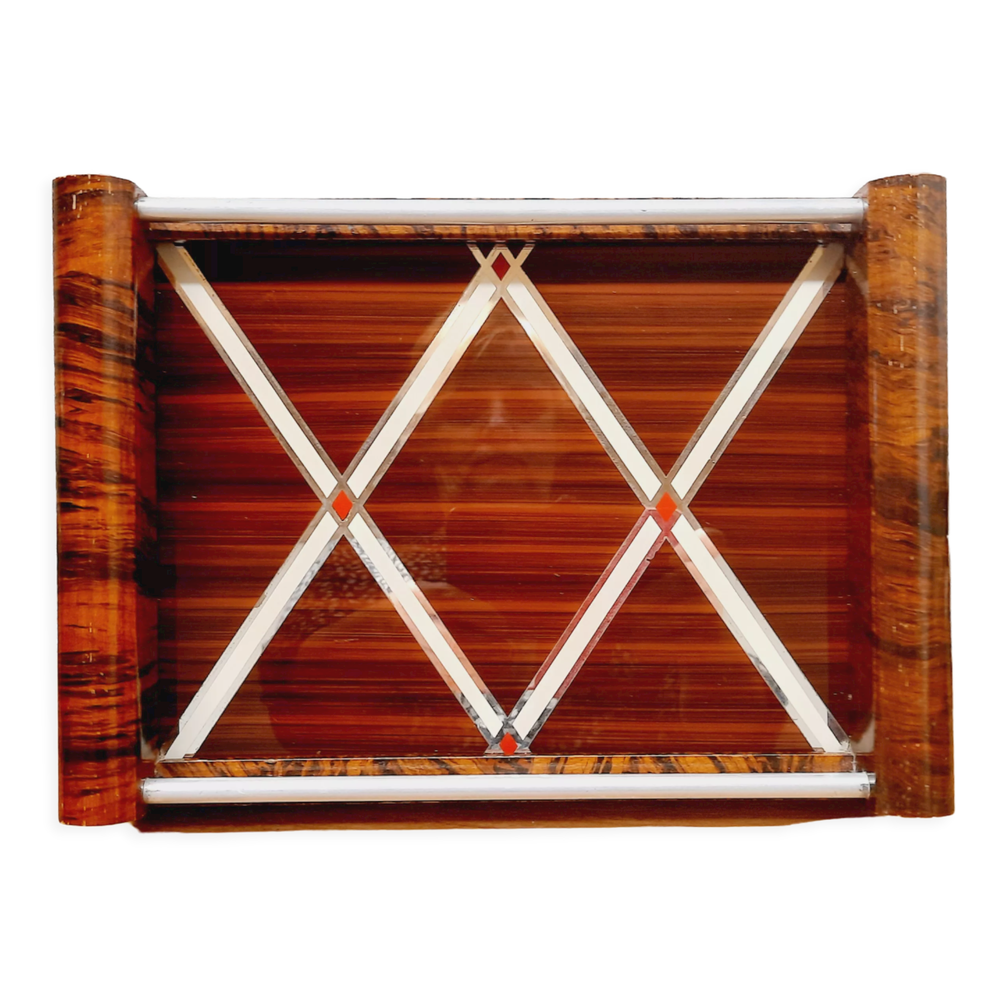 Plateau art déco losanges