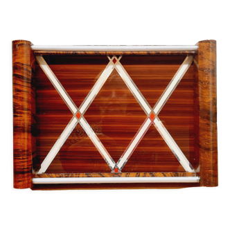 Art deco plateau losanges