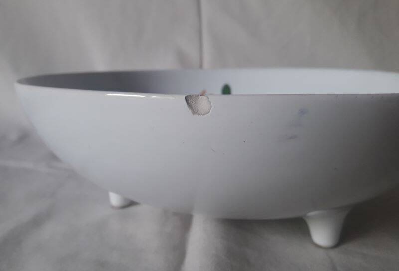 Pornic earthenware drainer model Coq hollow feet