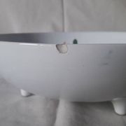 Pornic earthenware drainer model Coq hollow feet
