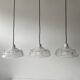 Lot 3 old pendant lamps ezan art-deco