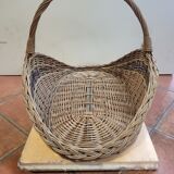 Wicker log basket