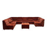 Vintage modular element sofa 'Havanna rust'