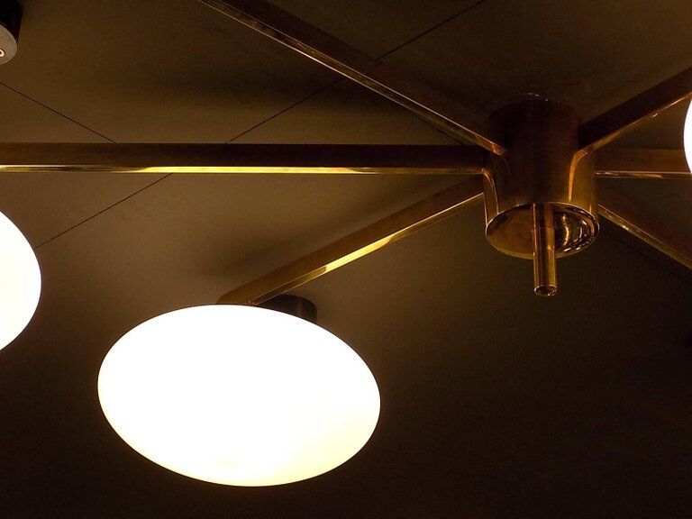 Ceiling light in the style of Italian creations of the 1950s