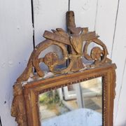 Miroir en bois doré et stuc, style Louis XVI, XIXème