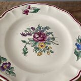 4 assiettes digoin sarreguemines cambet