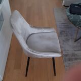 Chaise velours kare