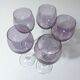 17 amethyst crystal glass goblets