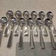 12 silver-plated ice cream scoops, goldsmith Frionnet, art deco style