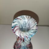 Clichy candle holder marbled blue rose white