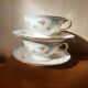 4 tea cups or chocolate in Limoges porcelain