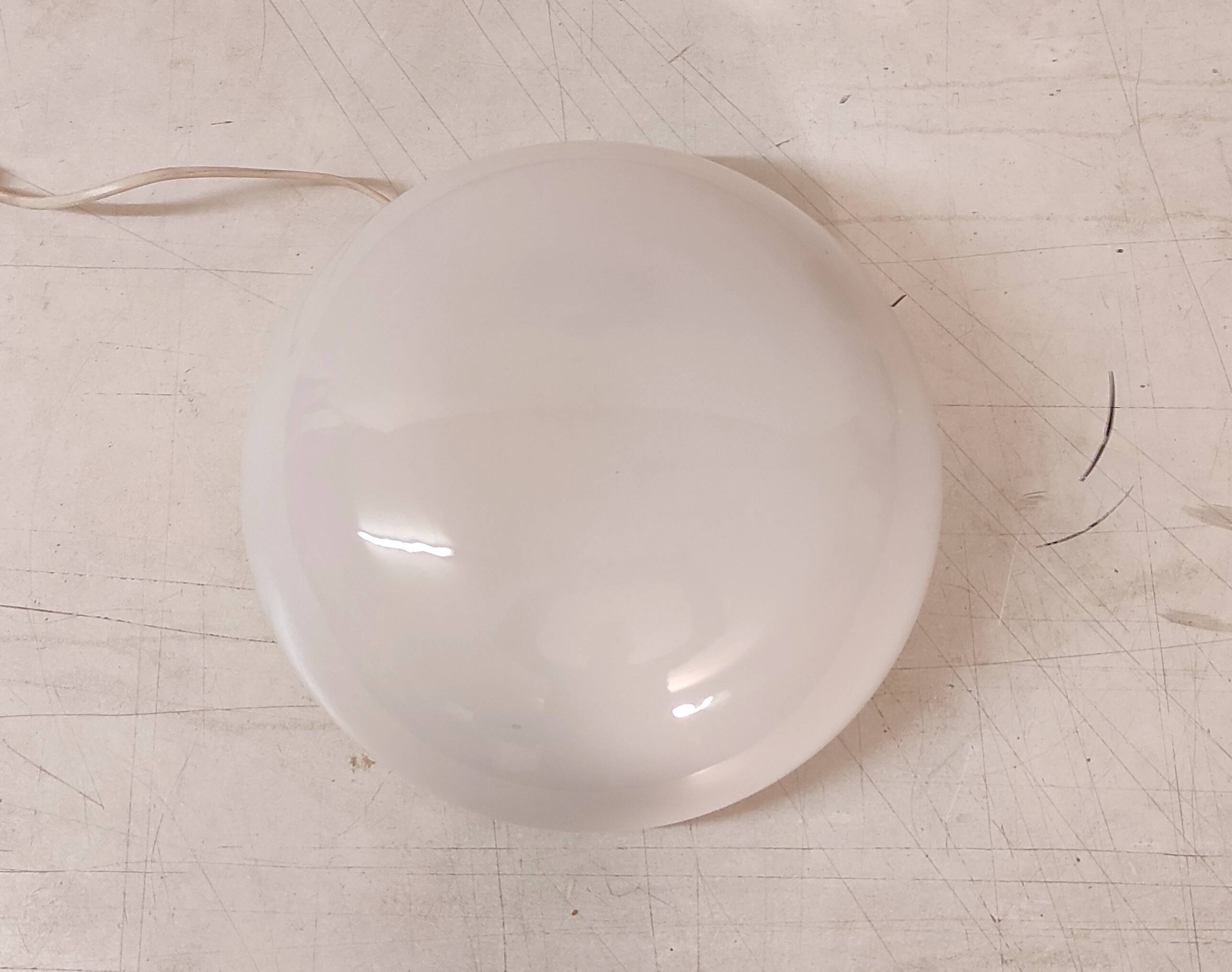 Ceiling light or globe wall lamp opaline diameter 30 cm - mid 20th century