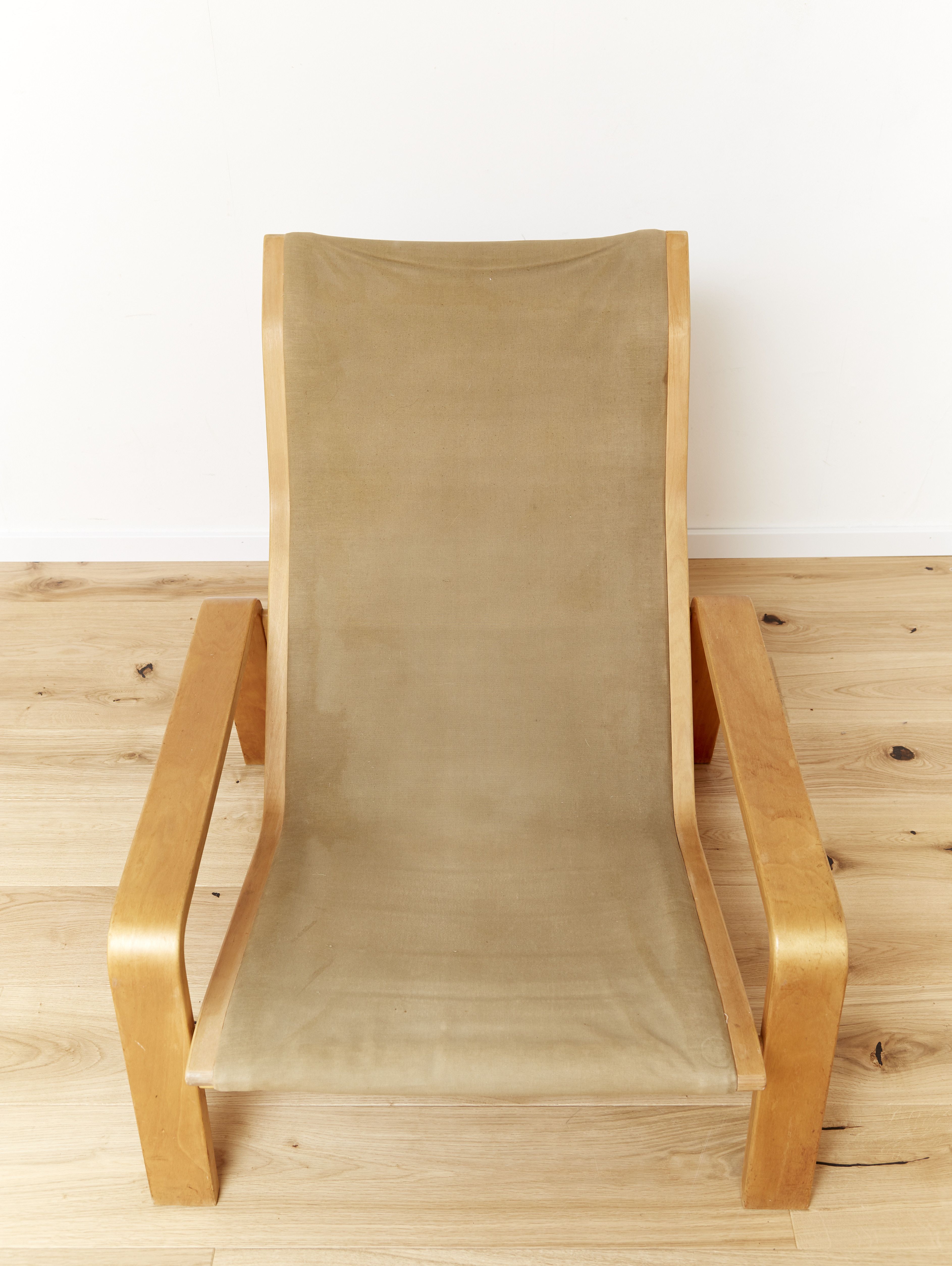 Mid-Century Pulkka lounge chair by Ilmari Lappalainen for Asko