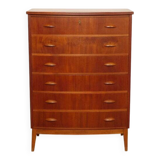 Vintage Danish chest of drawers | Teak | 6 drawers | 104 cm