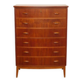 Vintage Danish chest of drawers | Teak | 6 drawers | 104 cm