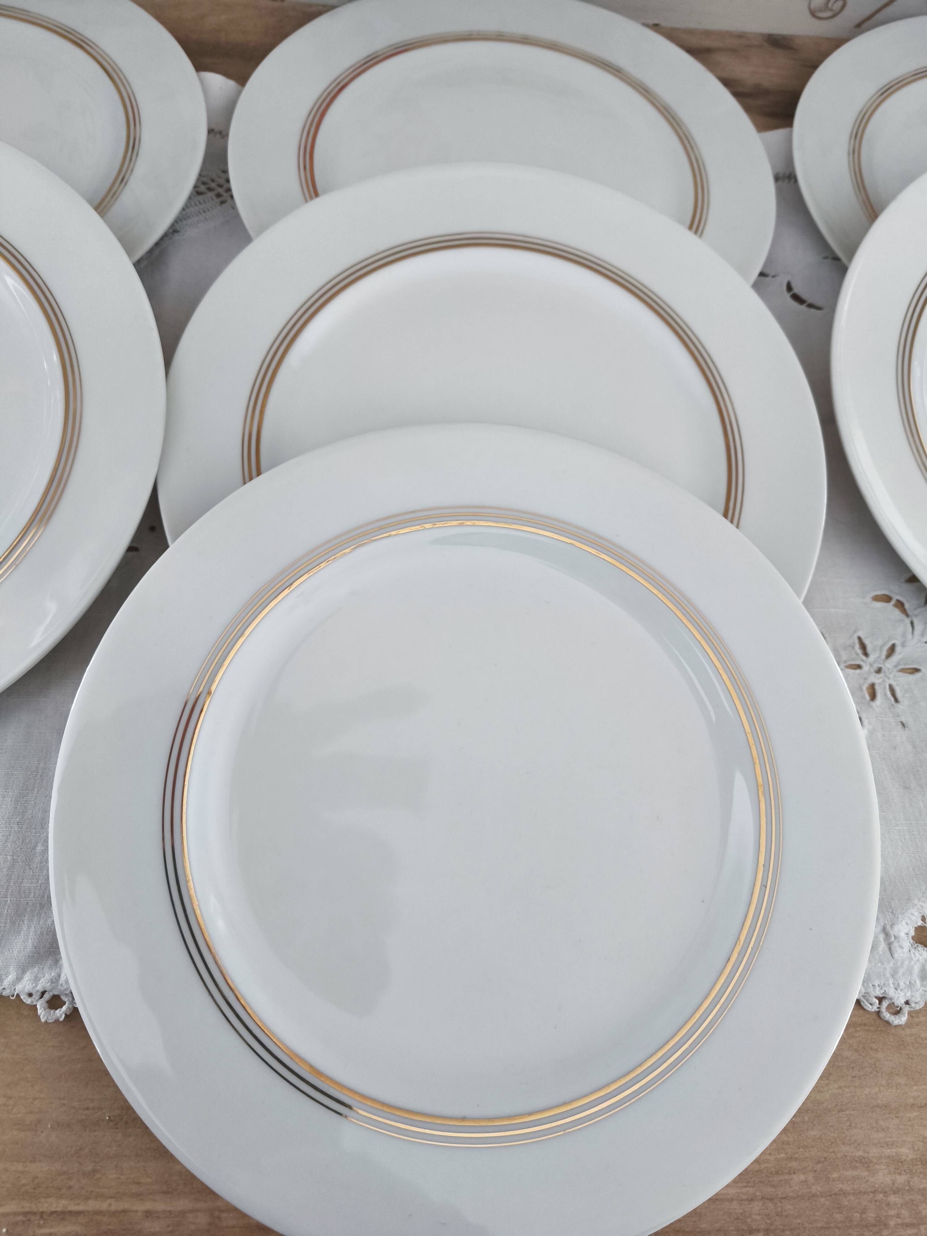 Set of 7 Limoges porcelain dinner plates from Maison Charles Ahrenfeldt