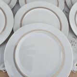 Set of 7 Limoges porcelain dinner plates from Maison Charles Ahrenfeldt