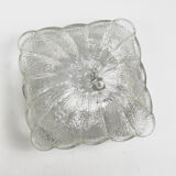 1970s modern glass plafond HP Leuchten, Germany