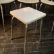 Set of 3 chairs and 1 stool in formica design, 1960