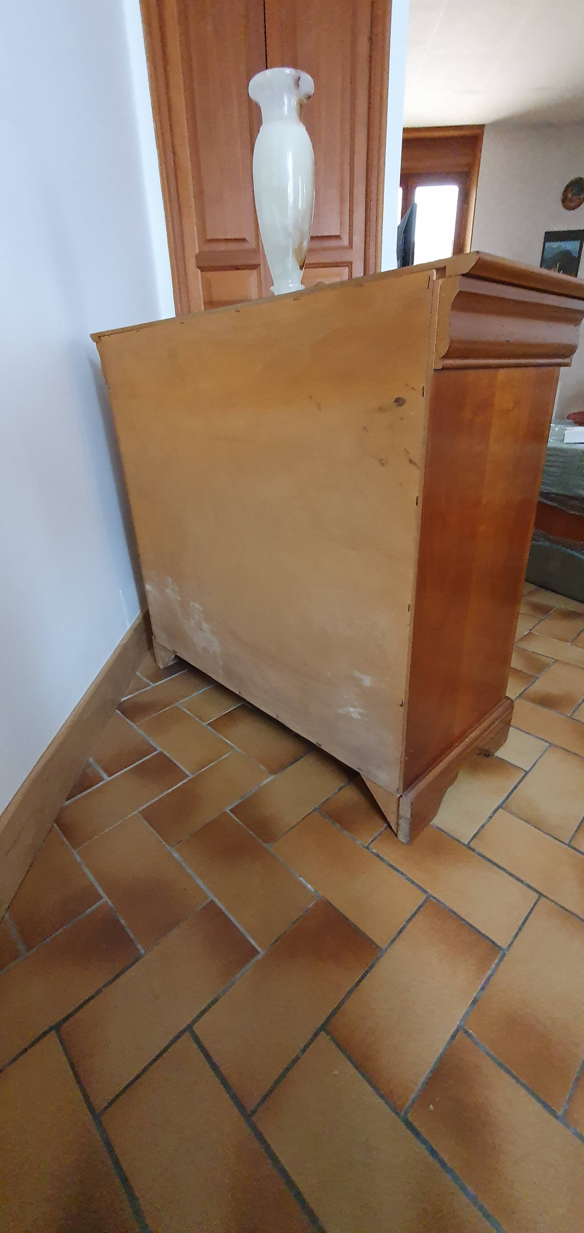 Small cherry wood piece of furniture