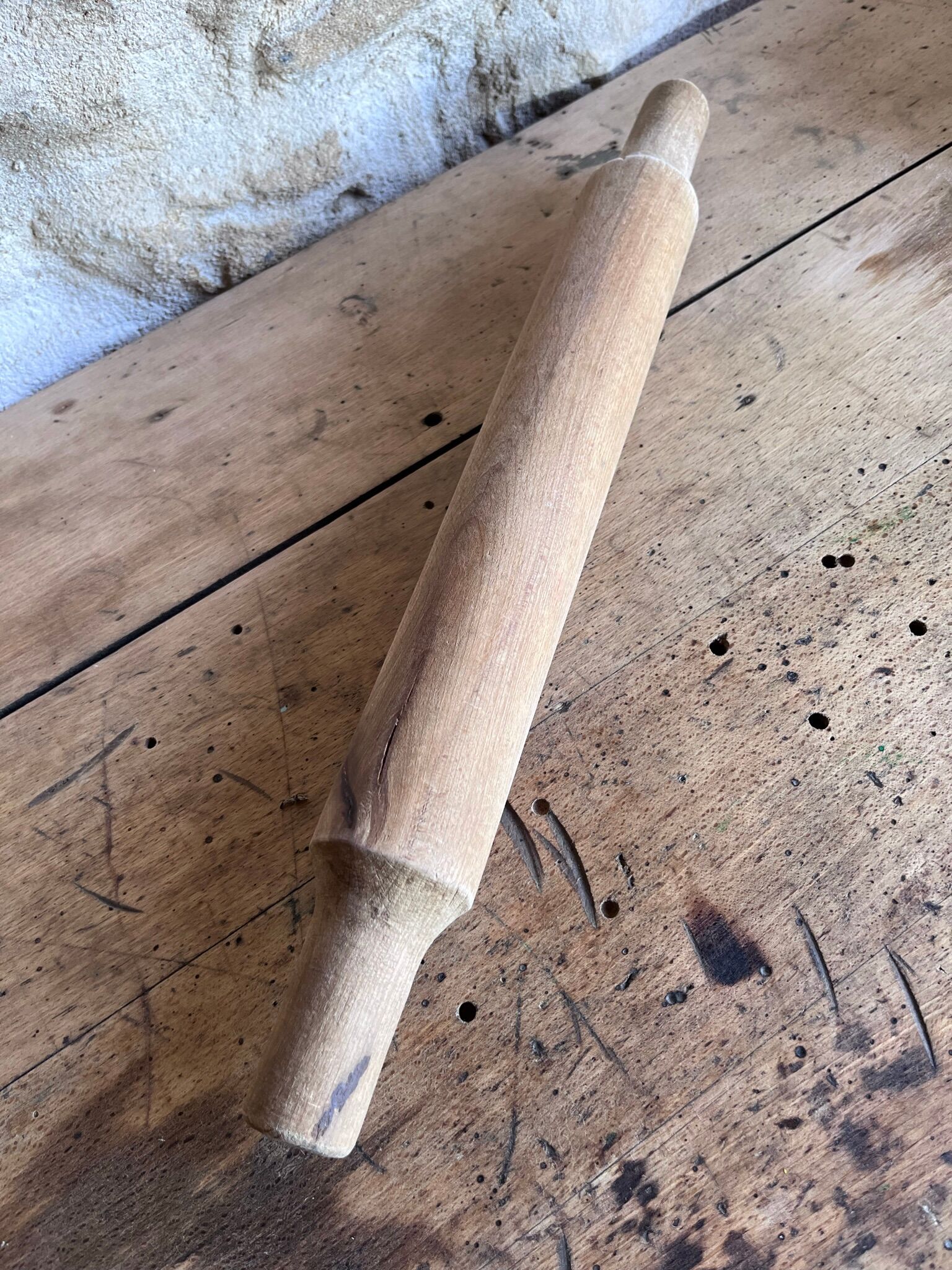 Old wooden rolling pin
