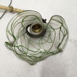 Wall lamp, art deco tulip colored glass