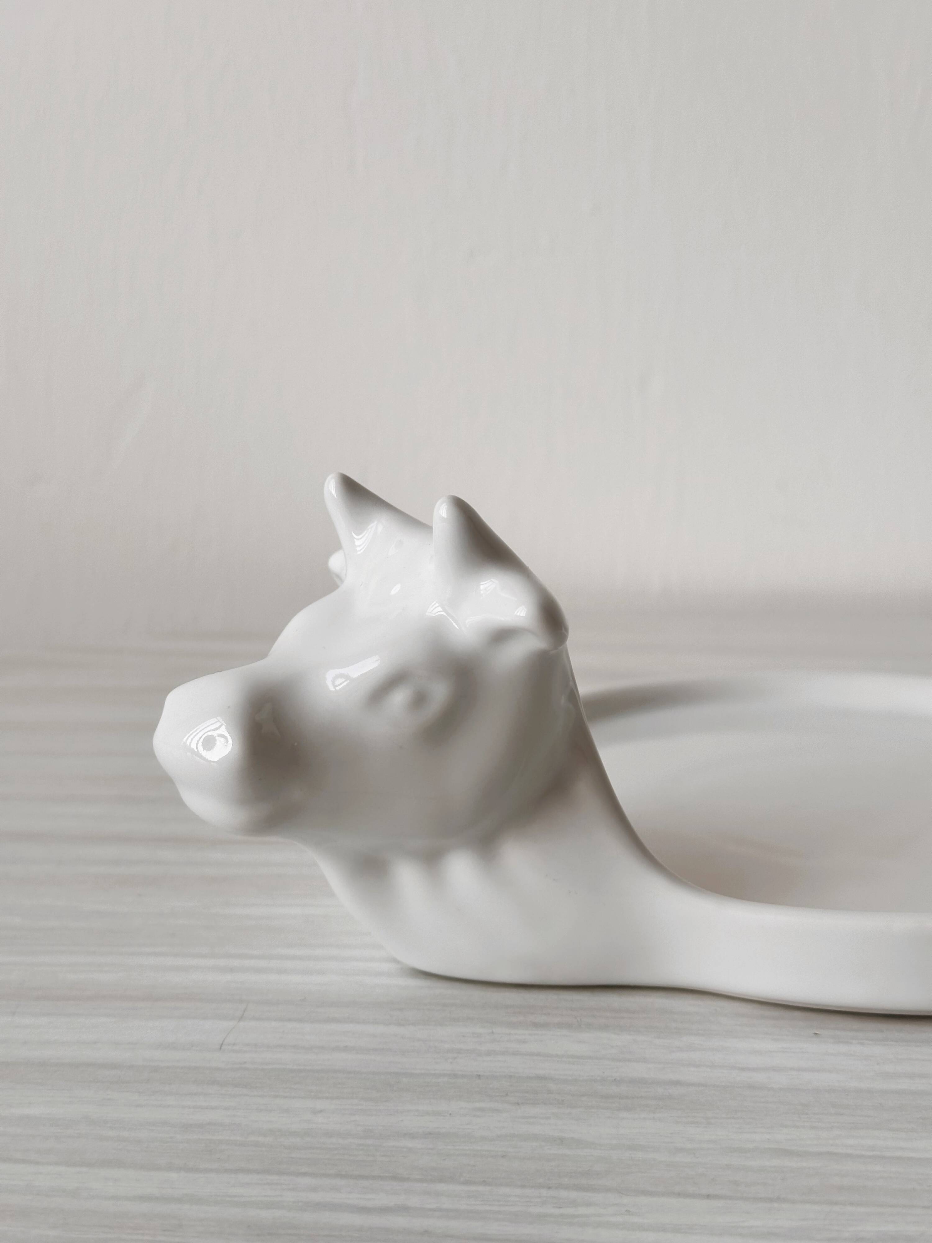 Revol porcelain cow cheese display