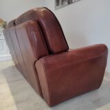 Full grain leather sofa