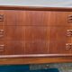 Scandinavian enfilade of the 70s, teak plated.